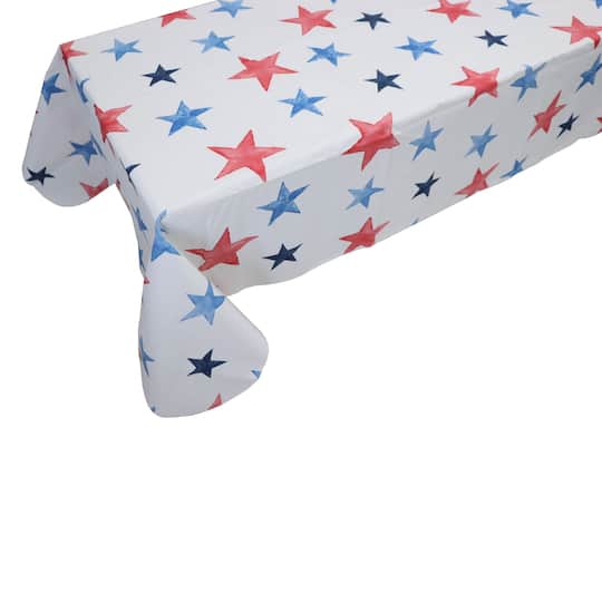 52" x 70" Red, White & Blue Stars Tablecloth by Celebrate It™